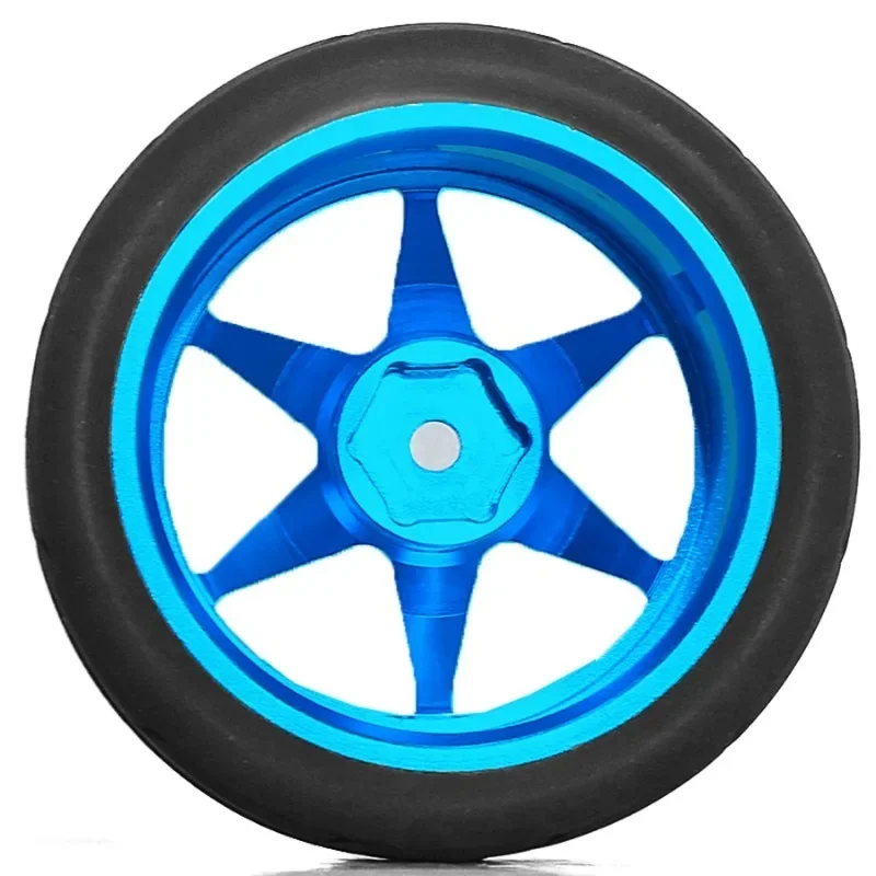 Pneumatici per ruote in metallo ad alta resistenza CNC da rally da 65 mm per MJX HYPER GO 14303 14304 14302 14301 1/14 parti di modifica auto RC