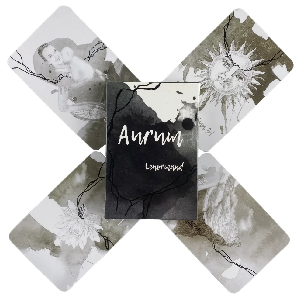 

Aurnm Lenormand карты 38 английских судьбы гадания колода игры Borad