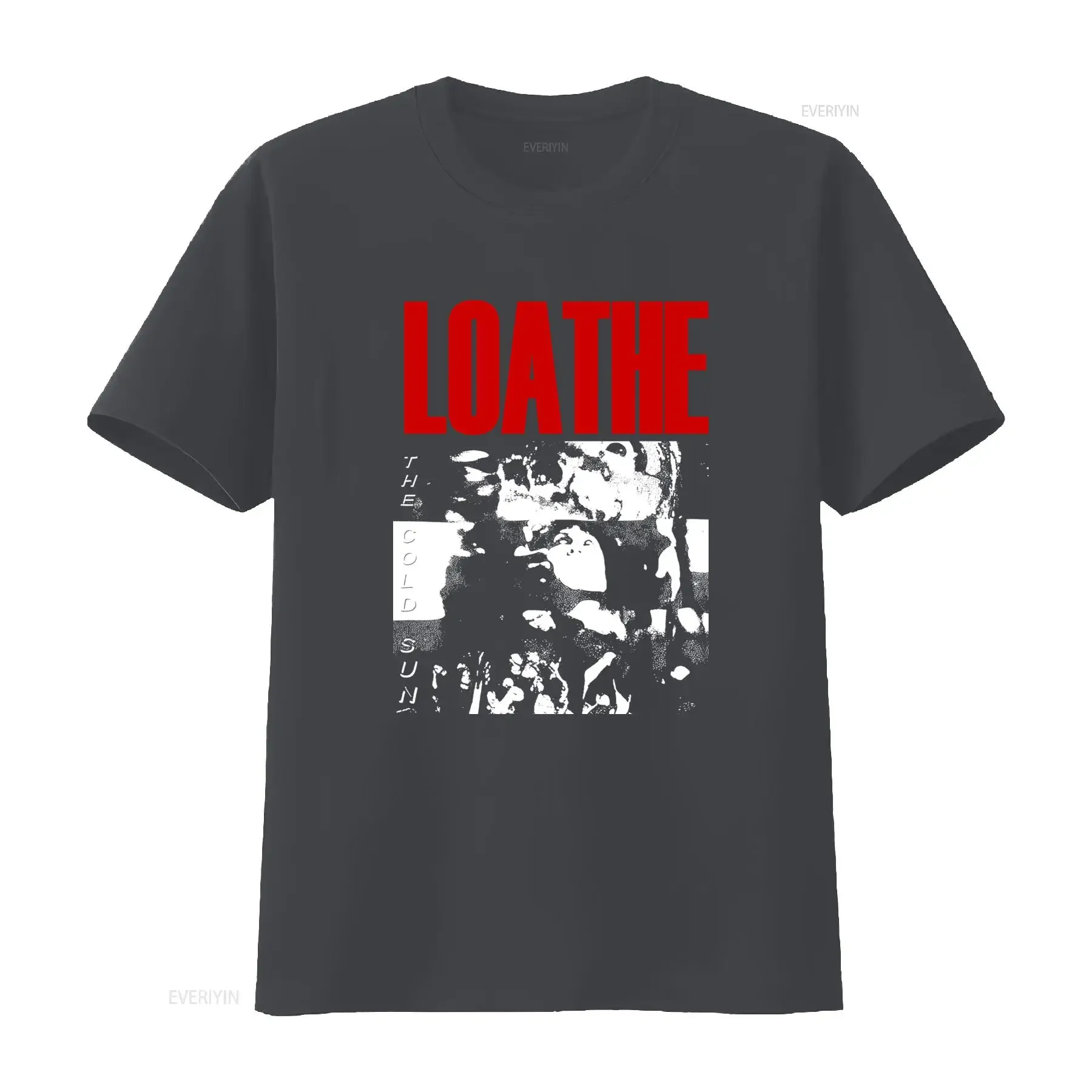 Band Loathe The Cold Sun Album T Shirt for Adult Made of Cotton UU1034 vintage Washed Casual Stylish Breathable streetwear Soft view 3
