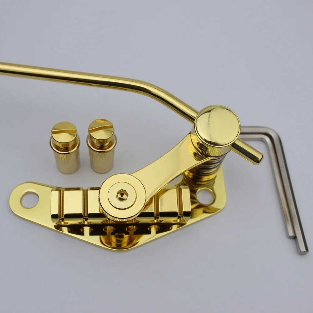 

LP SG Guitars Gold/Chrome Tune-O-Matic Style Electric Guitar Bridge Stop Bar Tailpiece Tremolo