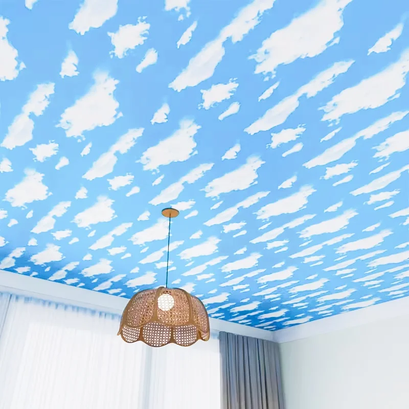 5/10/15/20pcs 30×30cm Self-Adhesive PVC Ceiling Sticker,  Peel and Stick Tile for Home Ceiling Decoration
