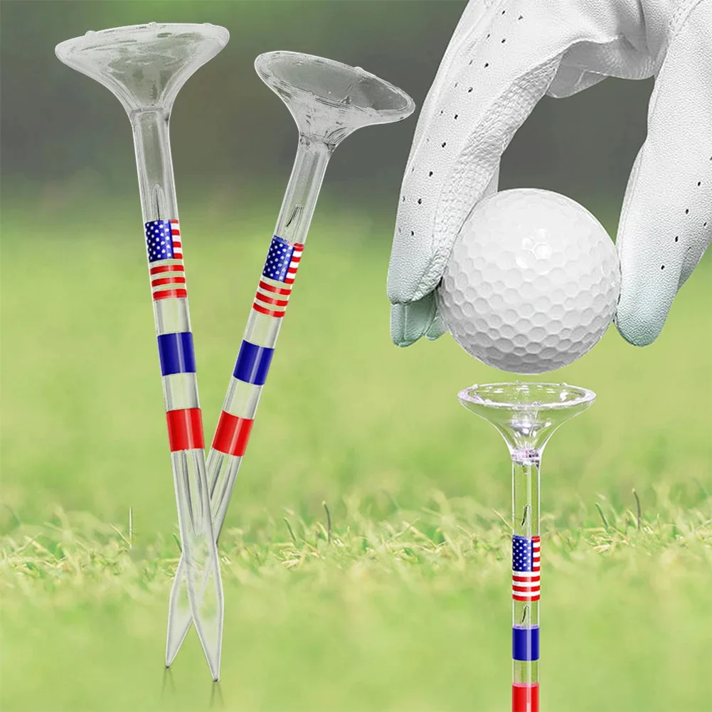 10Pcs Tee Adjustable Height Ball Studs Golf Pin Training Supplies Accessories Plastics Stud Seat Golf Ball Studs Depth Marking