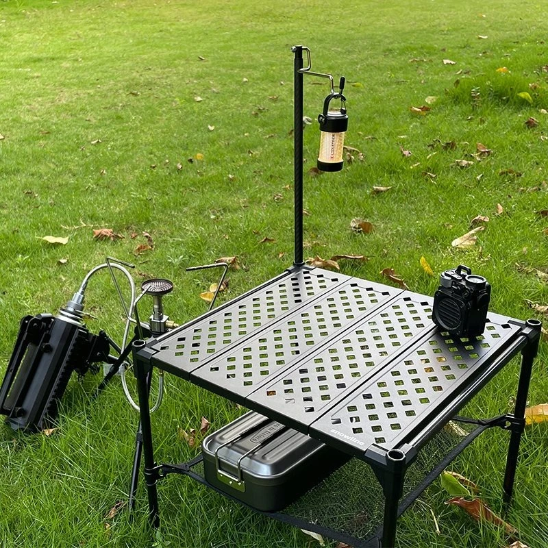 Carbon fiber Rubik's cube table, outdoor hiking folding table storage