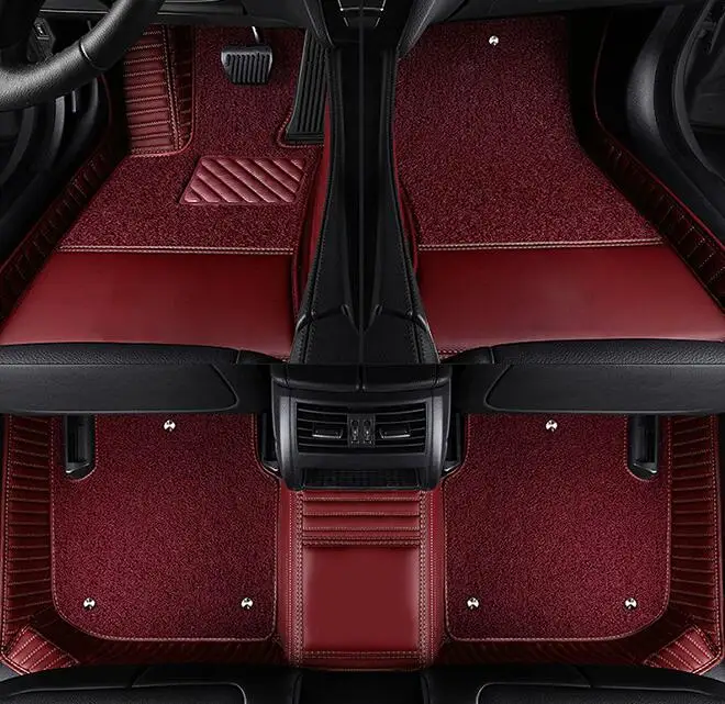 Custom special car floor mats for Mercedes Benz GLC 43 AMG Coupe 2026-2023 High quality double layers carpets for GLC43 2025
