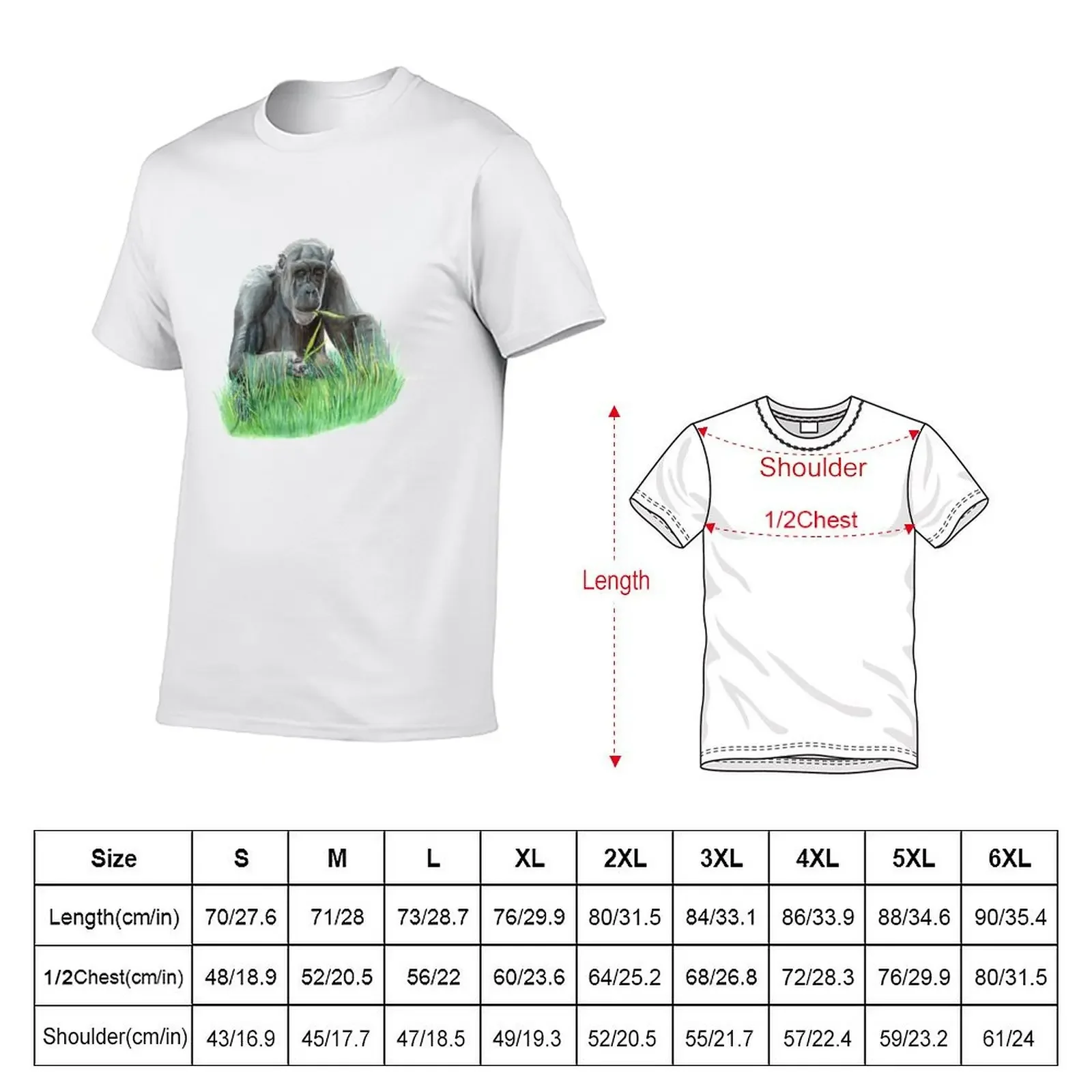 Gorilla Chowing Down in his Meadow T-Shirt funny costumes graphics fitted t shirts for men