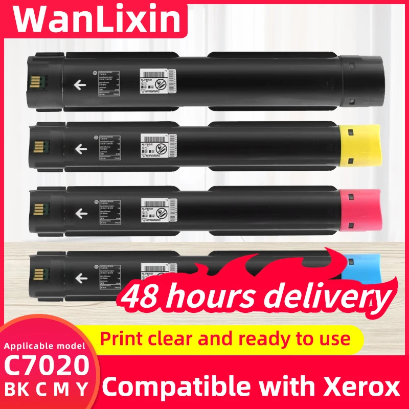 

BK C M Y 1 шт. C7020 тонер-картридж для Xerox VersaLink C7025 C7030 Высокое качество, новый совместимый тонер