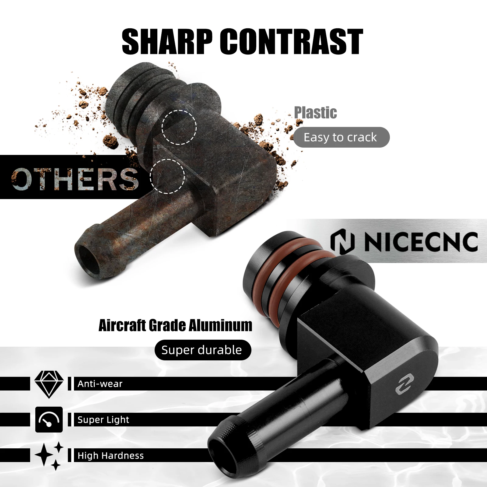 For KTM 790 890 Adventure/R 2019-2024 Fuel Spigot Oil Tank Connector 690 Enduro R SMC R Duke R Husqvarna Norden 901 Enduro 701