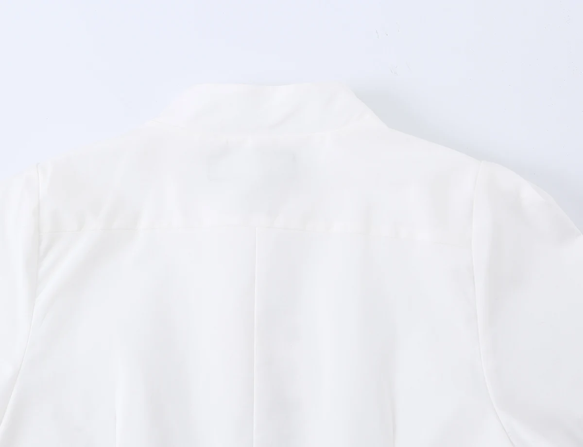 Damen Schickes Freizeit-Slim-Fit Kurzarm-Hemd KONDALA 2026 Sommer Trendiges Einreihiges Oberteil Weibliche High-Street Pendler-Hemden Top – Detail 34