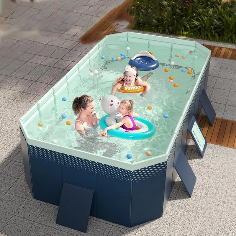 

Collapsible Inflatable-Free Swimming Pool Outdoor Indoor Bathing Pool For Dogs Cats Kids Bathing Tub Summer Water Playing Supply