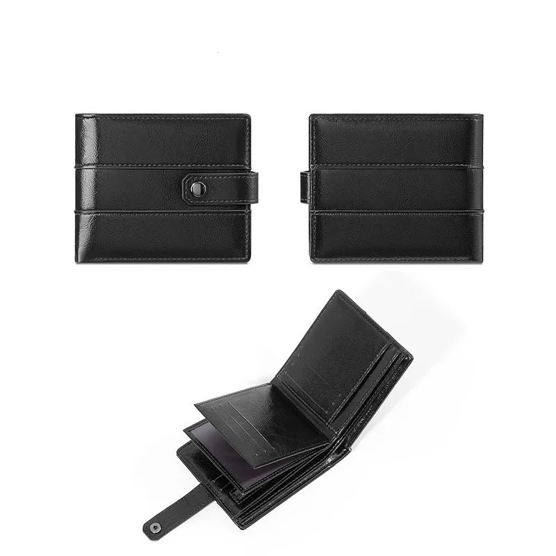 محفظة قابلة للطي للرجال حاملي بطاقات قصيرة مدمجة محافظ رجالية مع فتحات بطاقات متعددة وجيب للعملات المعدنية cartera mujer #6