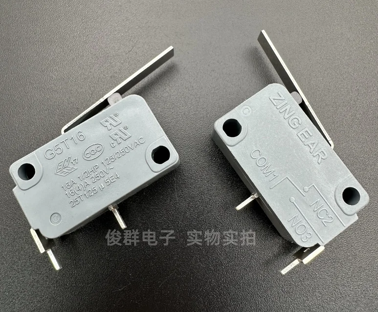 10pcs/ G5T16 normally open 2-pin 16A/250V mechanical equipment travel limit micro switch with handle