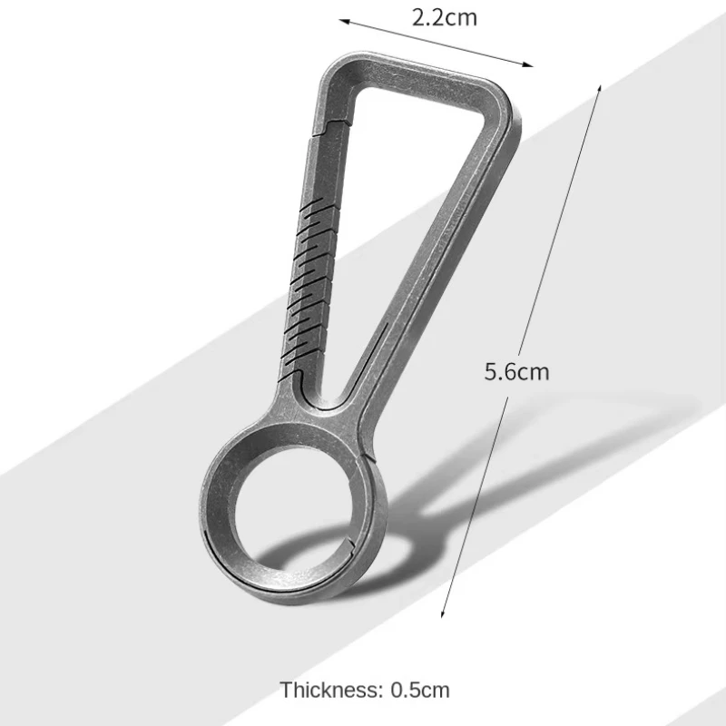 Lightweight Titanium Alloy Keychain for Buckle Multifunctional Key Ring for Outdoor Camping Premium Metal Key Chains