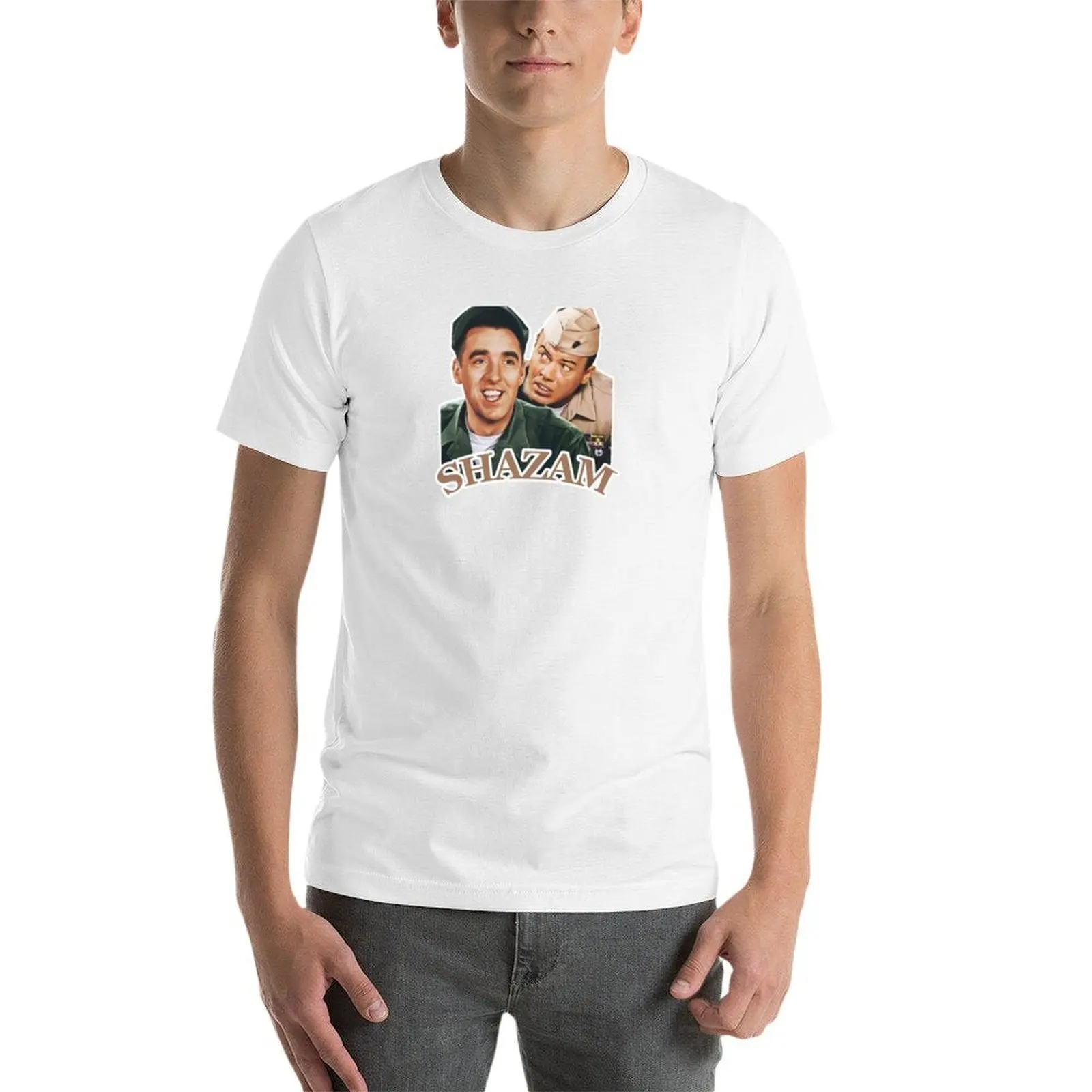 Gomer Pyle Shazam T-Shirt Herren T-Shirts Grafik Herren T-Shirt Baumwolle hochwertiges T-Shirt