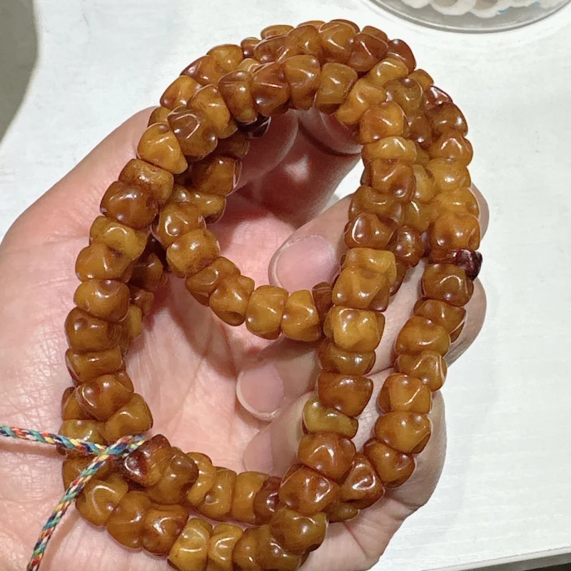 

Bone Passion Fruit Seed Large Intestine 108 Collectables-Autograph Bracelet Handheld Necklace Beads Accessories
