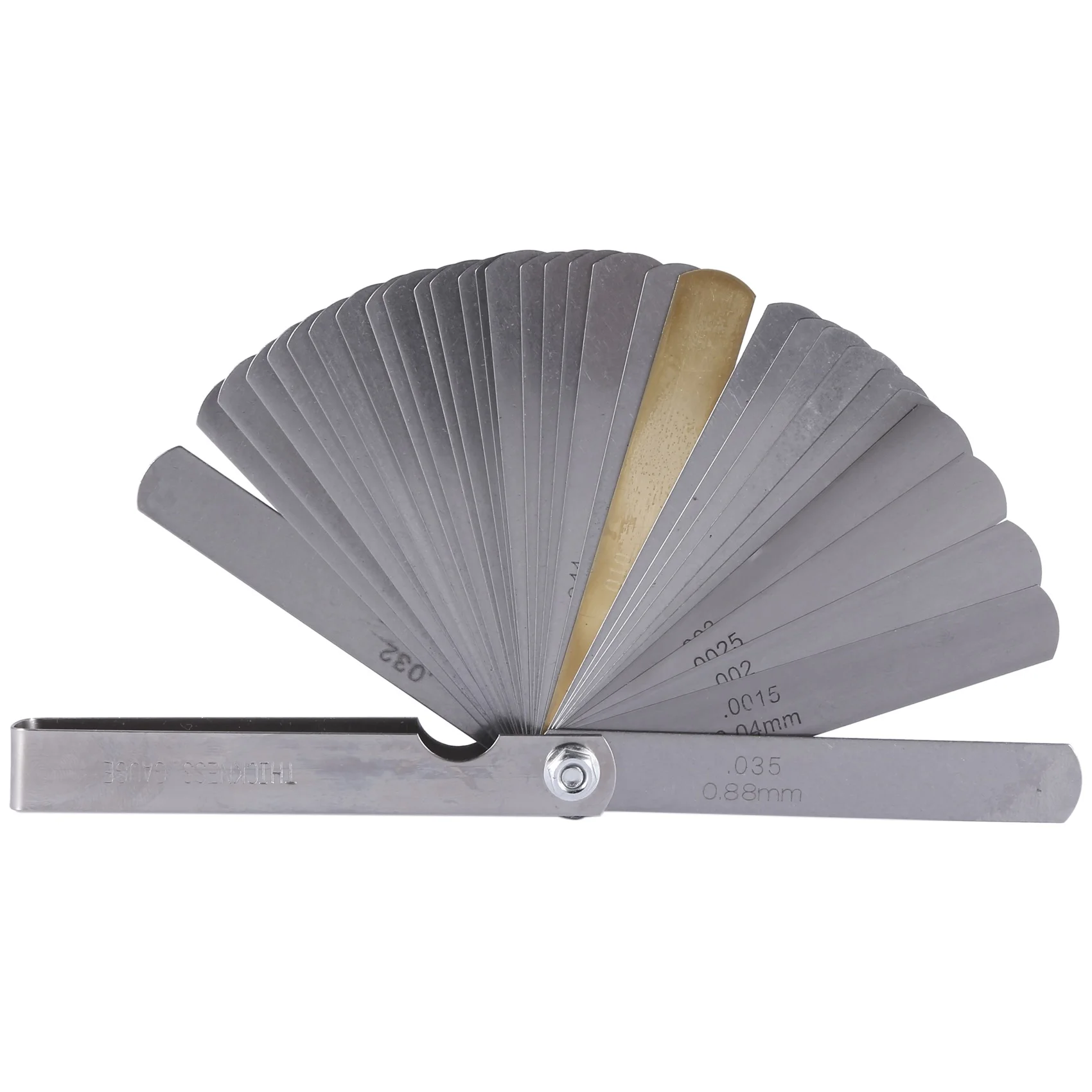 AFOURT-32 Set Distance Gauge Feeler Gauge Valve Teaching Feeler Gauge 0.04-0.88 Mm Gap Dimension