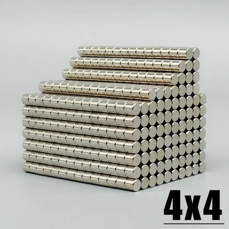 Fridge Tool Magnet 20/50/100/200/300/500/1000/2000pcs 4x4mm Round Shape Imane 4*4 For Kitchen Hook Accessory Garden Diy Craft