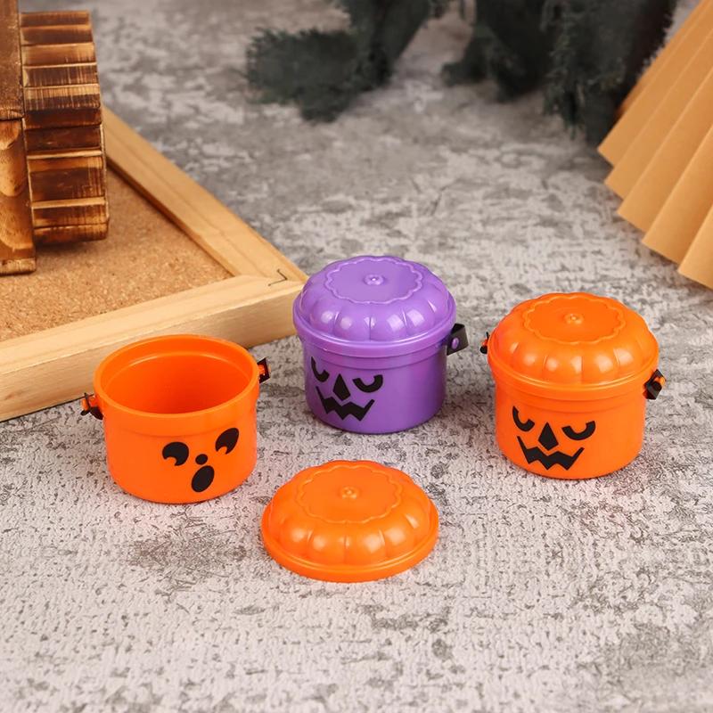 Halloween Pumpkins Small Bucket Cute Pumpkin Party Holiday Decorations Accessories