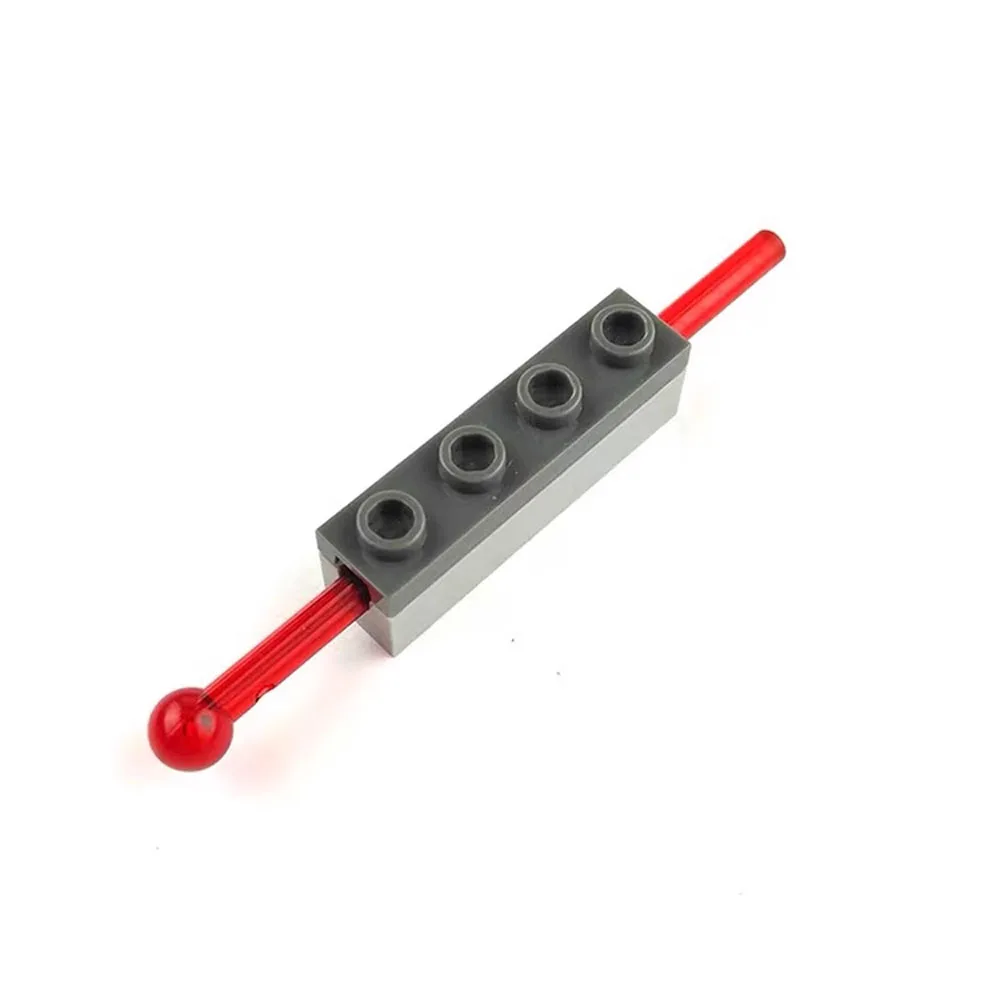 1x4 Launcher+8L Bullet Spring Shooting Mechanism Toy Shooter Dart Weapon MOC Building Blocks Technical Parts 15301 15303 15400