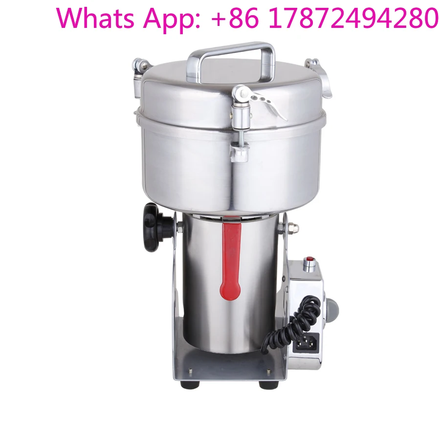 Electric Powder Grinder YB-1500A Stainless Steel Grinding Machine 1500g Rocking Grinding Machine for Grain/ Bean