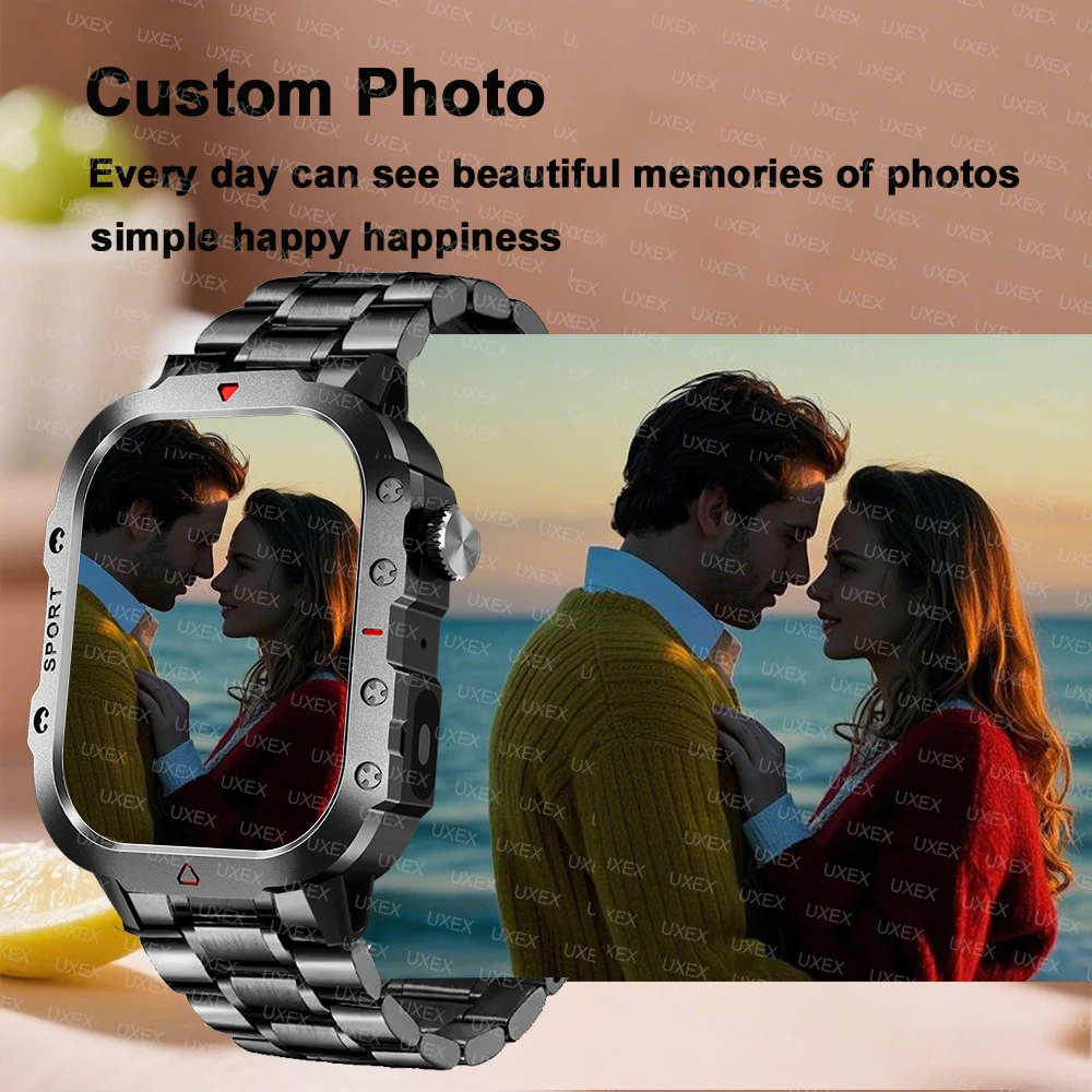 ساعة ذكية عسكرية للرجال 2.01 يمكنك صنعها بنفسك تواجه Spirit Lsland BT Call مراقبة الصحة شحن لاسلكي ساعات يد