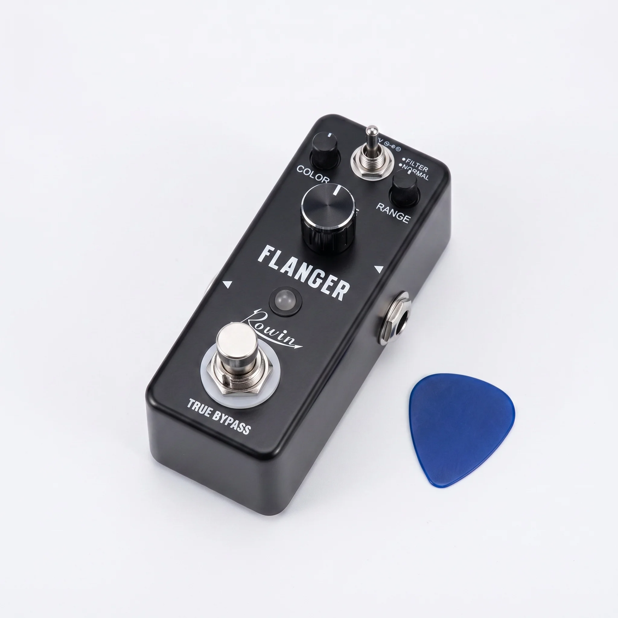 

Электрогитарная педаль Rowin LEF-312 FLANGER, аналоговый классический эффект фленджера, True Bypass, 2 режима для бас-гитары и электрогитары