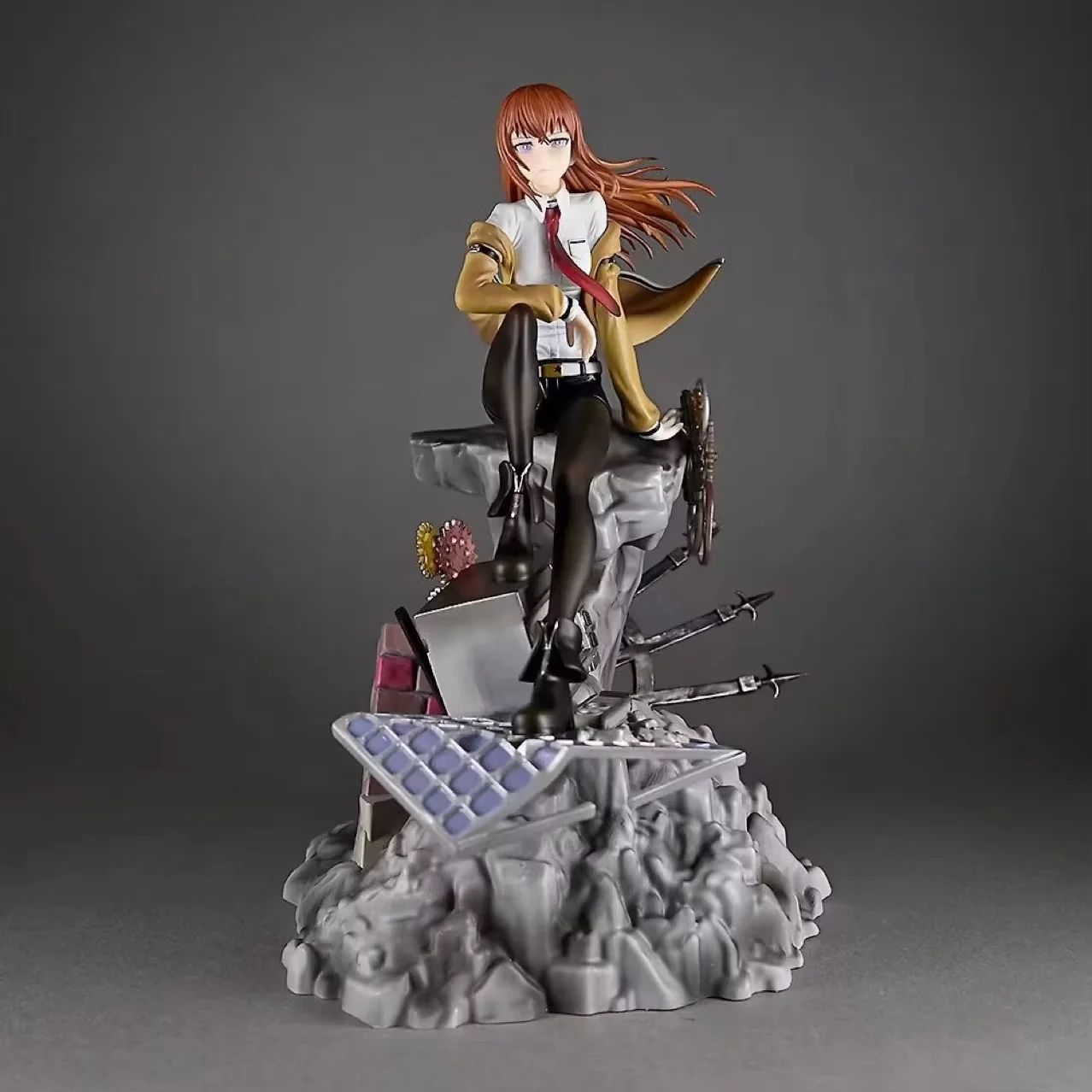

Steins;Gate Makise Hongliqi Anime Collectible Action Figure 2D Beautiful Girl Garage Kit Table Ornament Model Toy