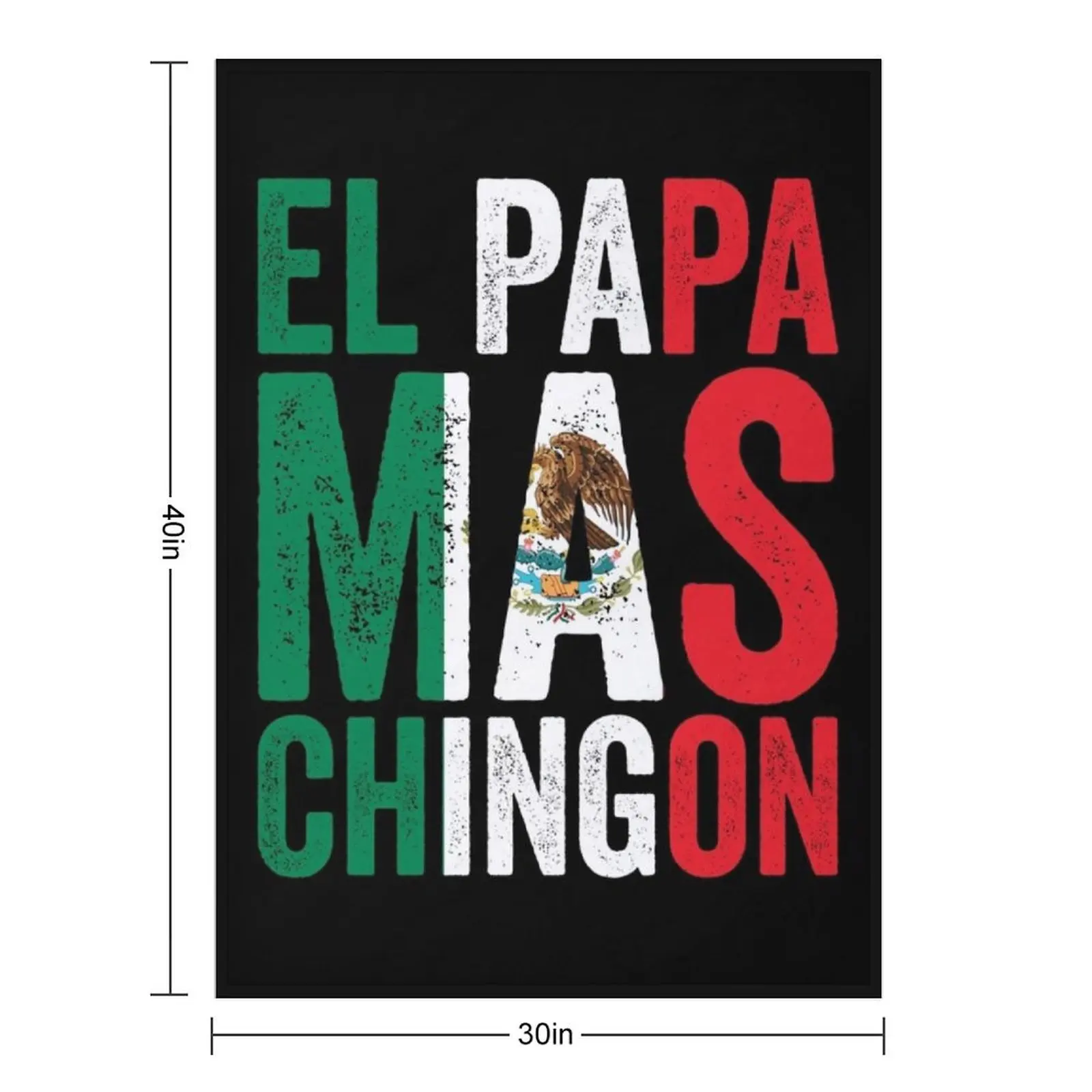 El Papa Mas Chingon - Mexican Dad And Husband Throw Blanket Retros Plaid Blankets For Sofas Cute For Sofa Thin Blankets