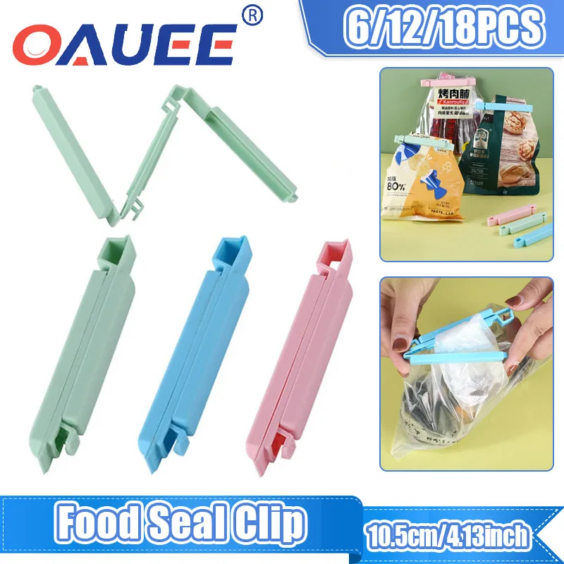 

Portable Kitchen Storage Food Snack Seal Sealing Bag Clips Plastic Leak-proof Sealer Clamp Home Double Food Fresh Bag Seal Clip