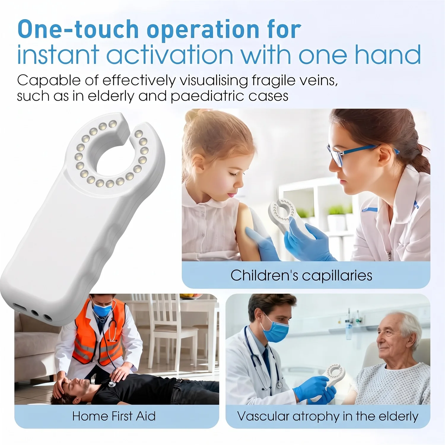 Vein Infrared Scanner Medical Vein Detector Handheld Blood Vessel Locator Machine Vein Finder Device Lamp Nurse Injection Helper view 3
