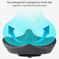 55KD Oversized Softable Bike Saddles Wide Comfortable Bicycles Seats Cushions