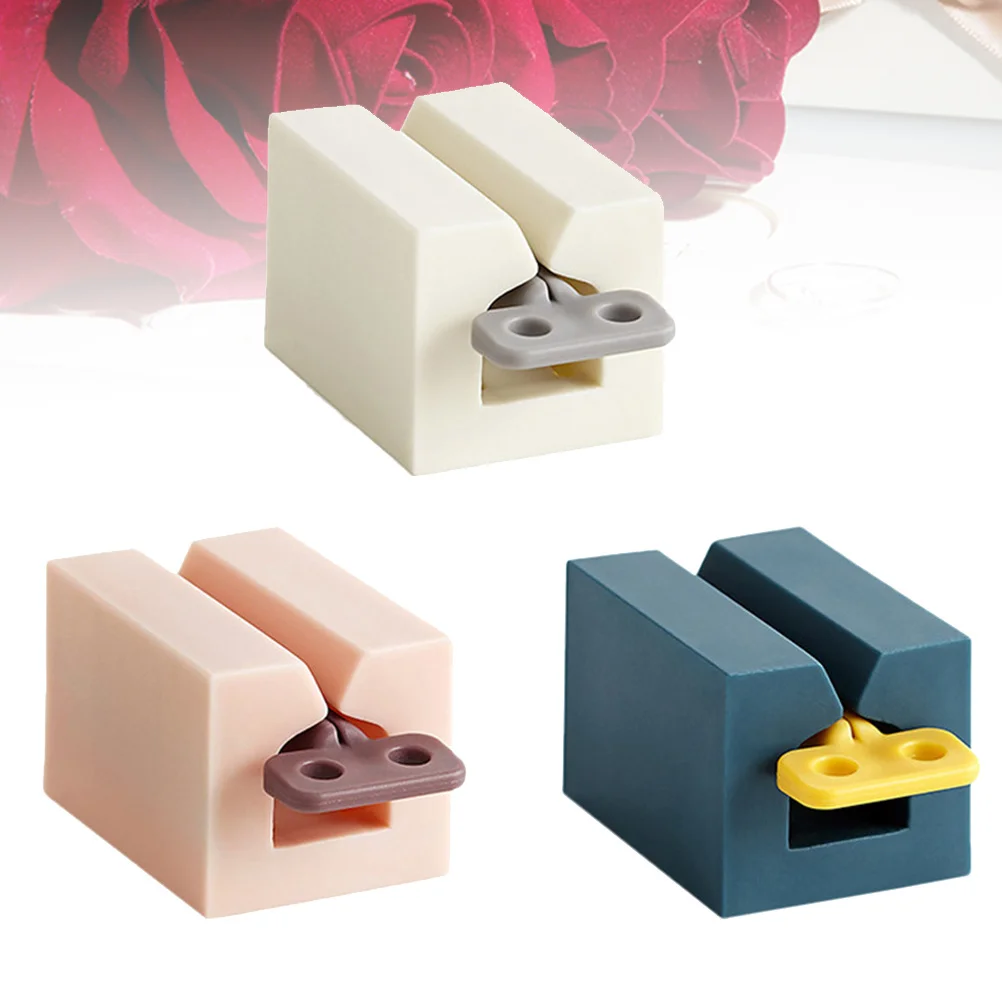 3 قطعة أنبوب عصارة البلاستيك دليل المتداول نوع ل معجون الأسنان منظف للوجه الحمام أنبوب الطارد الأبيض الوردي أزرق داكن عالية