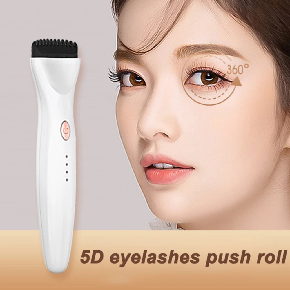 Tragbare 5D Heizung Curling Elektrische Wimpern Curler 3 Modi Dauerwelle Wimpern Curler Beheizte Wimpern Pfropfen Langlebig Make-Up-Tool