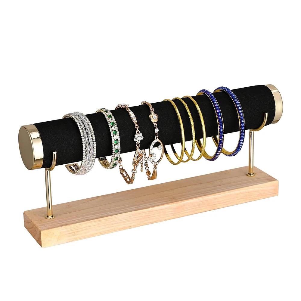 Jewelry Bracelet Watch Display Stand Organizer Wooden Creative Jewelry Rack Bracelet Storage Holder Desktop Showcase Gift