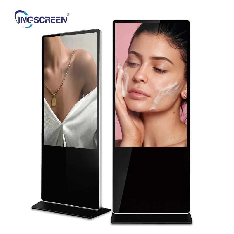 85 Inch Energy Saving Floor Standing Digital Billboard Low Power Advertising Display for 24/7 Hotel Lobby Mall Operation Pro