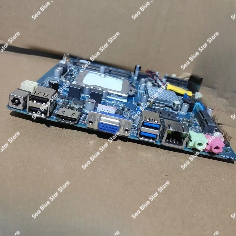 ZA-B75C1 Mini Main Board 17 * 17 1155 ITX All-in-one Machine DDR3 Second-hand Dismantling Main Board