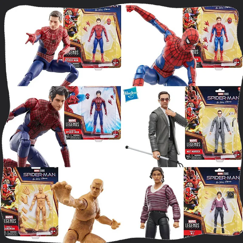 

6 Inch Hasbro Marvel Legends Sandman Matt Murdock MJ Neighborhood The Amazing Spider-Man : No Way Home Action Figures Toy Model