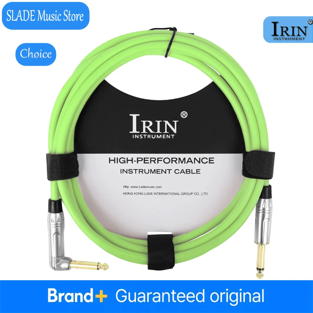 

Кабель для гитары IRIN 3M, соединительный аудиокабель с шумоподавлением, запчасти и аксессуары для гитар