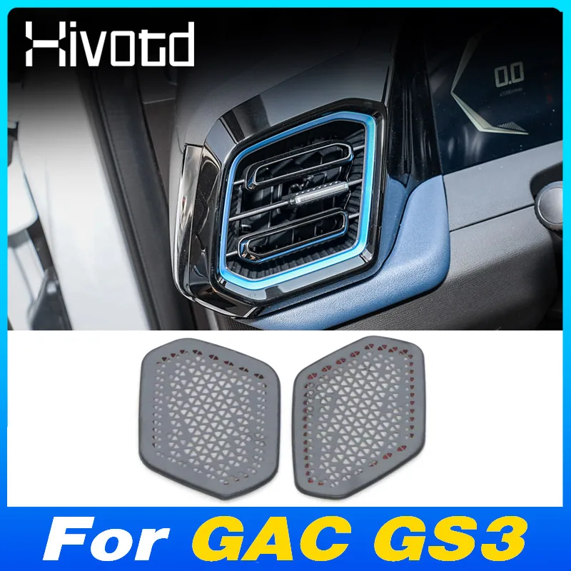 

Stainless Steel Car Central Console Speaker Horn Cover Interior Modification Product Accessories For GAC GS3 Emzoom 2024 2025