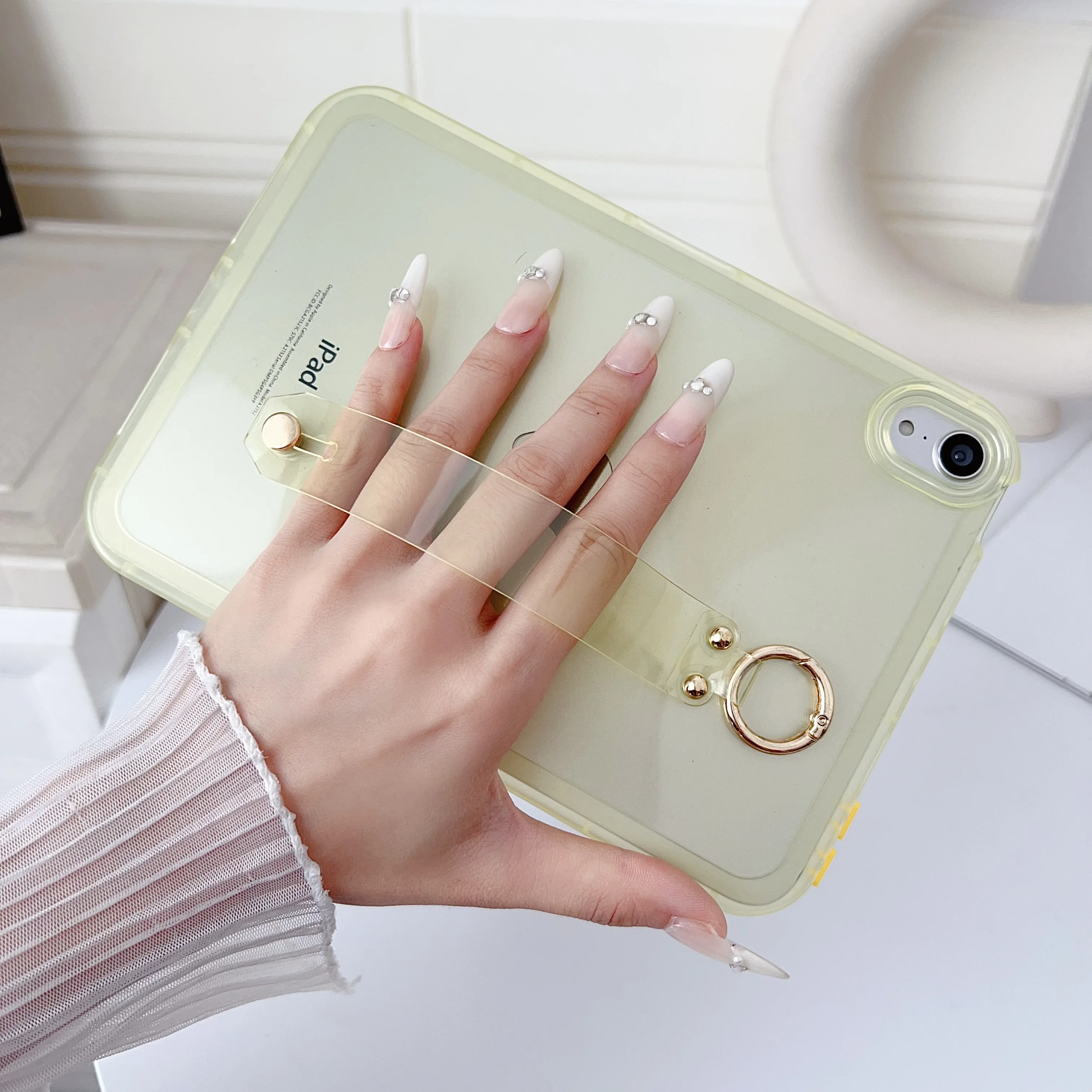 Soft TPU Case For iPad Air Pro 11 2024 2022 2021 2020 2018 10.9 10th 10.2 7th 8th 9th Air4 5 3 2 Light Color Cover For Mini6 5 4