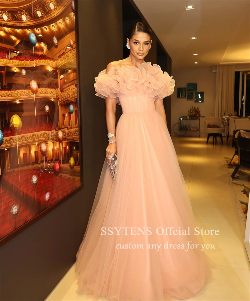 SSYTENS Elegant Prom Dresses Customized Off the Shoulder Special Occasion Gowns for Women Saudi Arabic Party Dubai Evening Dress