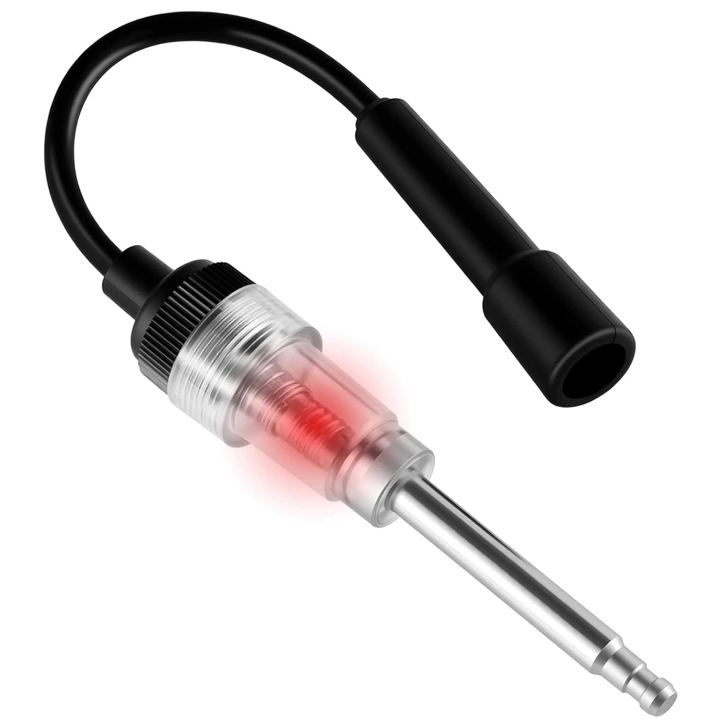 Inline Spark Tester Plug Engine Ignition 6-12 Volt Fool-Proof – Pick Up Coil/Armature Diagnostic Detector Tool for Automotive