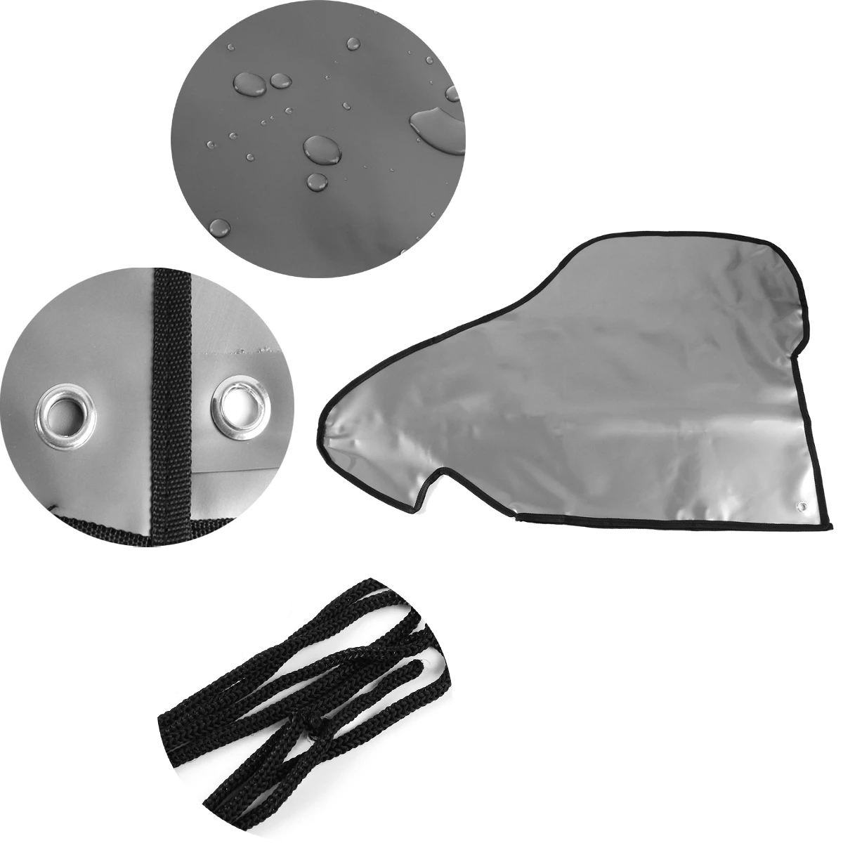 2 Colors Gray Blue Caravan Hitch Cover PVC Waterproof Dustproof Trailer Tow Ball Coupling Lock Cover For RV For Caravan