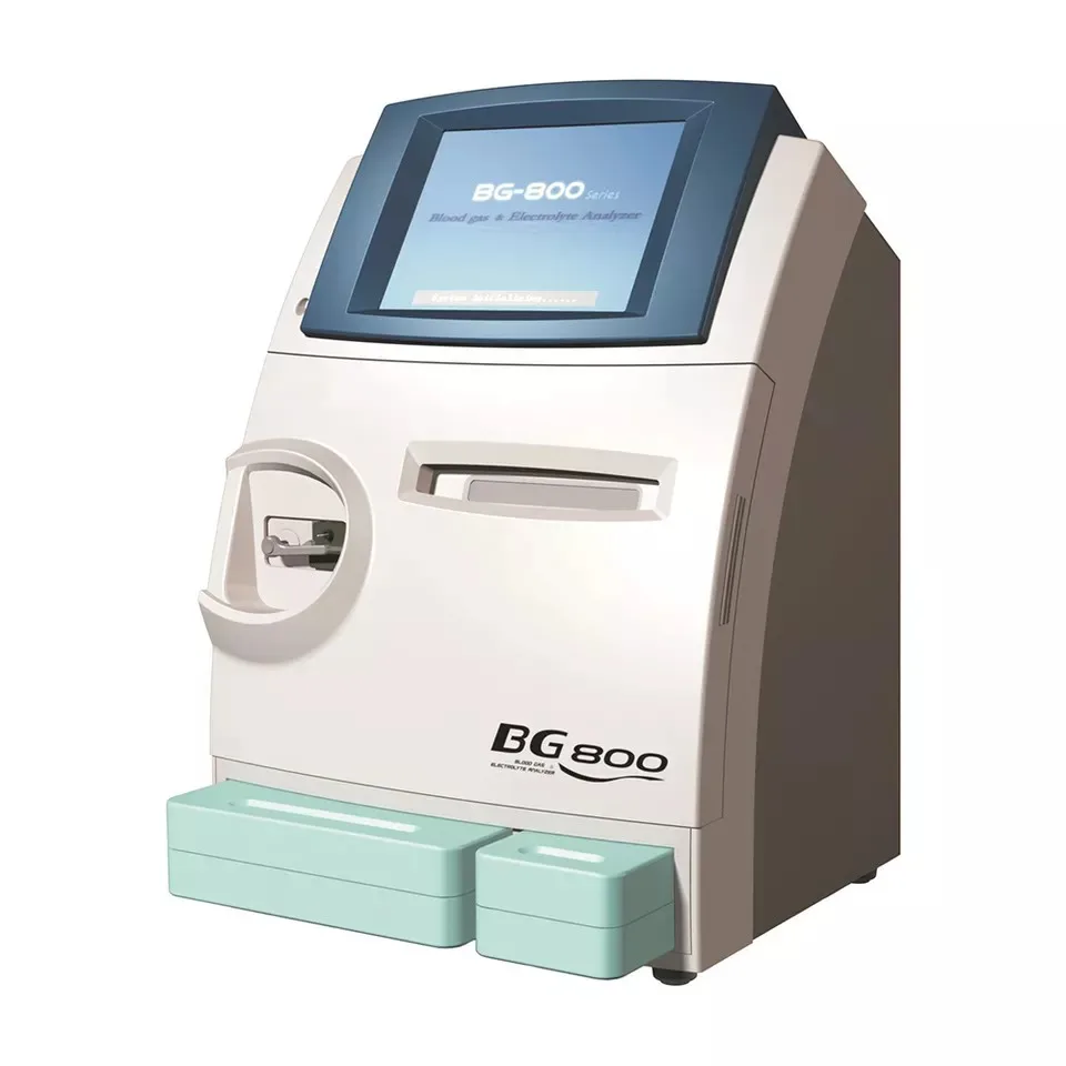 

BG-800 Blood Gas Analyzer PH, Pco2, Po2, Hct, K, Na, Cl, Ca, Glu, Lac Portable Electrolyte ISE