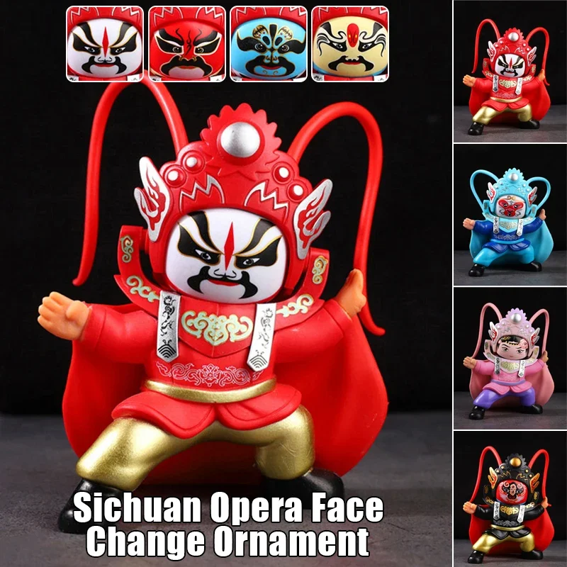 Sichuan Opera Face Changing Dolls China Chinese Style Fortune Faces Change Makeup Crafts Ornament Home Decoration New
