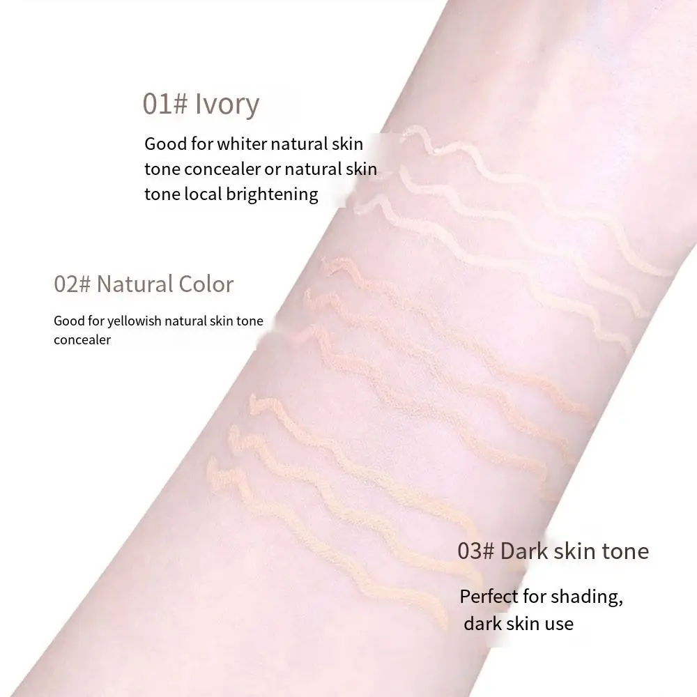 Foundation Stick Liggende Zijderups Potlood Lipcontour Cosmetisch met Puntenslijper Concealer Cover Stick Concealer Pen Gezichtscontour