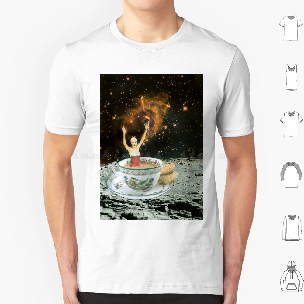 Take Me Away T Shirt 6xl Cotton Cool Tee Collage Collage Art Tea Kitchen Cup Of Tea Cuppa British England Space Galaxy Collage
