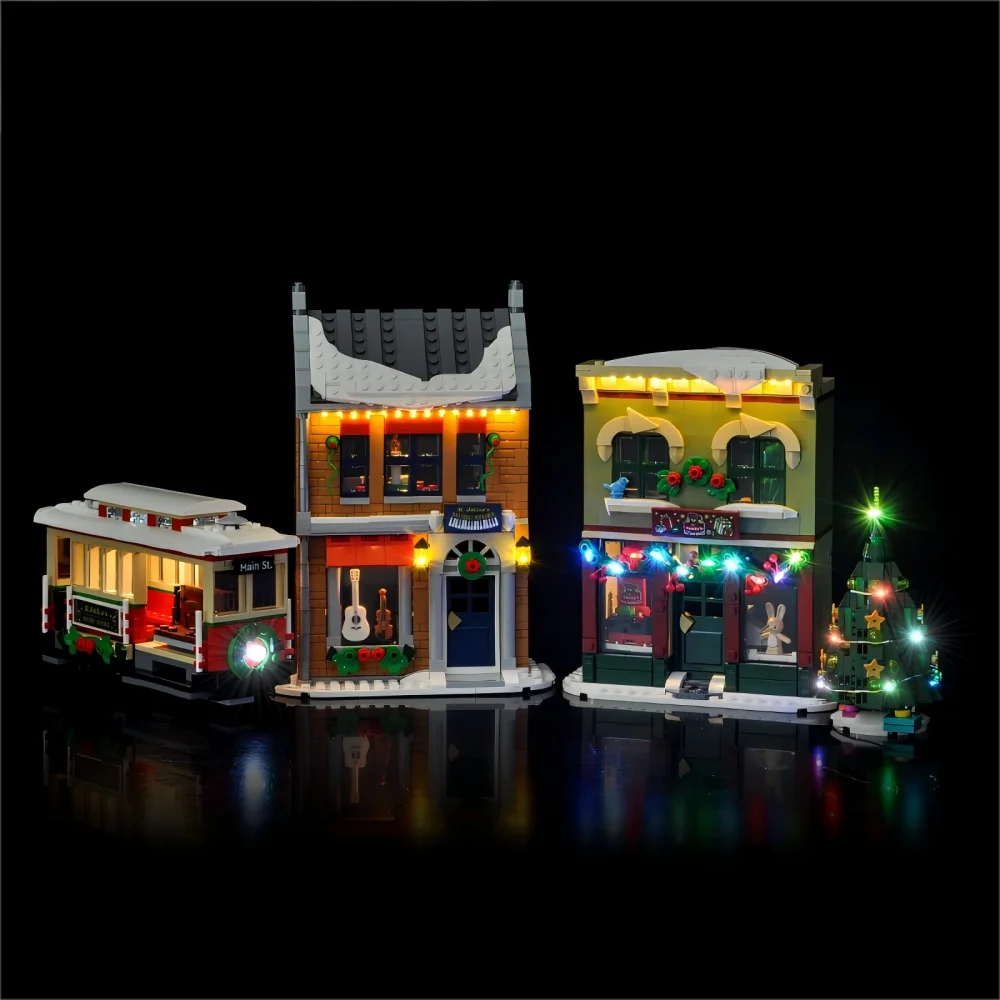 

LYBMTWF LED Lighting Kit Compatible with Lego 10308 Holiday Main Street Christmas Model(NOT Include The Model Bricks)
