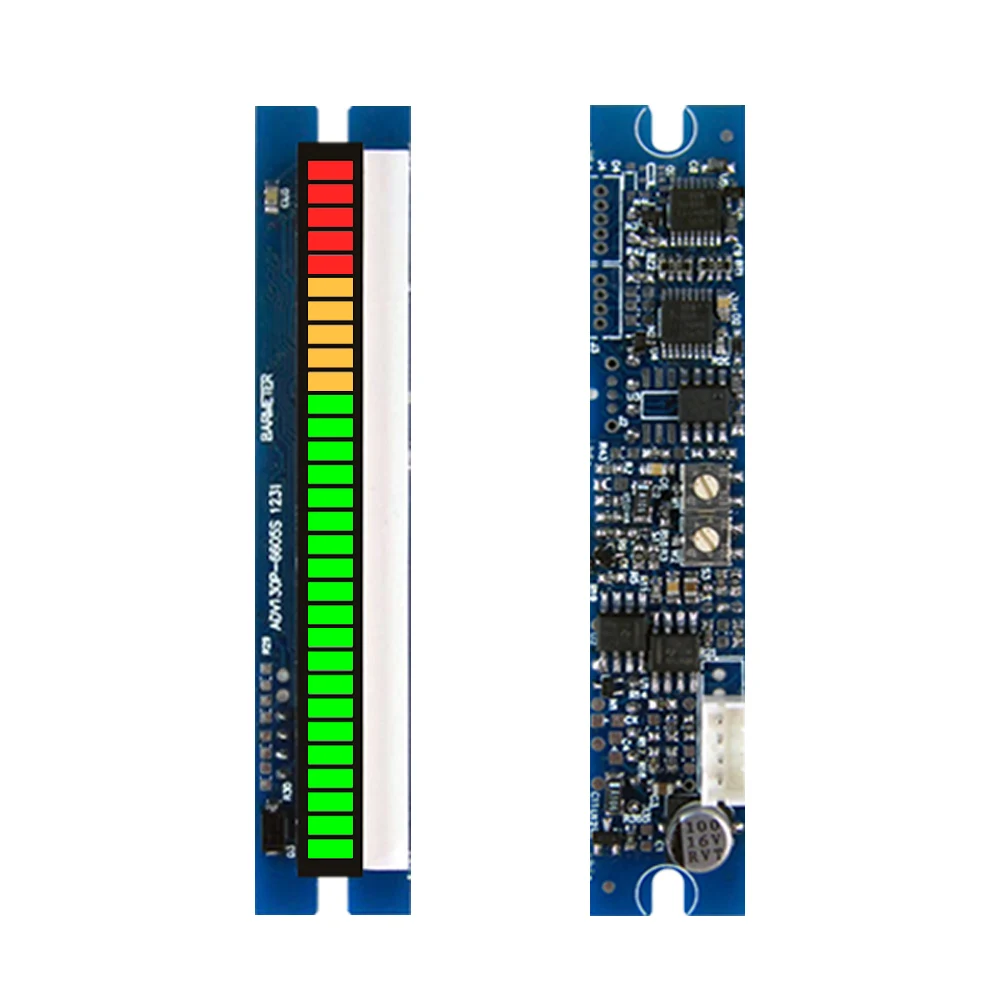 30seg 66mm LED Bargraph Module Audio Meter with Peak-hold function DC5V power supply,25G+5Y+5R