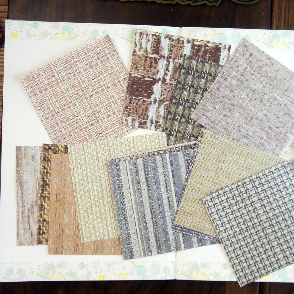 

20 Sheet Weaving Cotton Cloth Background Design Paper Gift Tag Gift Decoration Scrapbooking DIY Paper