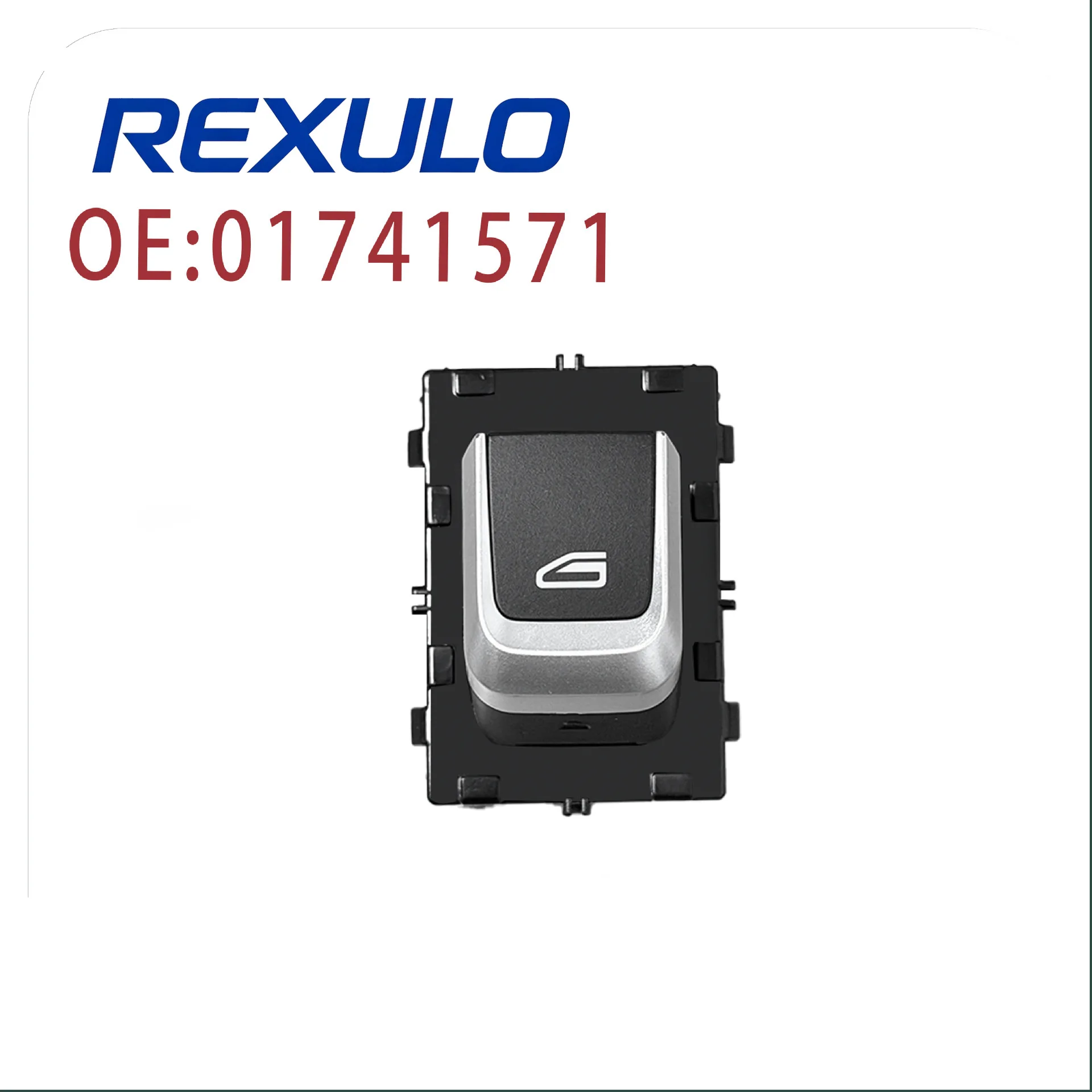 01733326 Single Power Window Switch for Geely Vision X6 X3 2018 Low-Spec 5 Pins White LED One-Touch Down Passenger Door Button